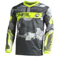 Oneal 2022 Element Jersey Camo Grey/Neon Yellow Youth