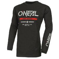 Oneal 2023 Element (Cotton) Jersey Squadron Black/Grey Youth