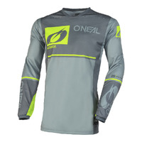 Oneal 2023 Hardwear Jersey Flow Grey/Neon Yellow Adult