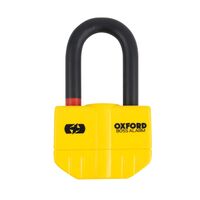 Oxford Boss Alarm Disc Lock (14mm Pin) Yellow