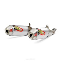Pro Circuit T-6 Stainless Dual Slip-On Muffler for Honda CRF450R 2019-2020
