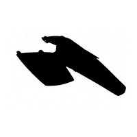 Rtech Rear Fender for KTM 400 EXC-F 2004-2007 Black 