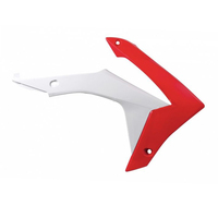 Rtech Radiator Shrouds for Honda CRF 250 R 2014-2017 OE White/Red 