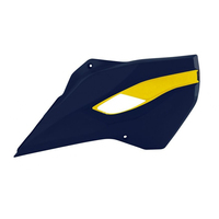 Rtech Radiator Shrouds for Husqvarna TE 150-250-300 2014-2016 OE Blue/Lemon 