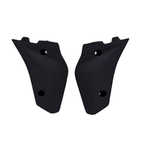 Rtech Lower Radiator Shrouds for Husqvarna CR-WR 250-300 2006-2013 OE Black 