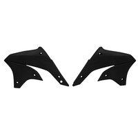 Rtech Radiator Shrouds for Kawasaki KLX 450 R 2007-2016 Black 