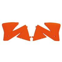 Rtech Radiator Shrouds for KTM 400 EXC 2000-2002 OE Orange 