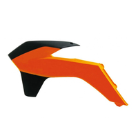 Rtech Radiator Shrouds for KTM 450 EXC-F 2014-2016 Orange/Black 