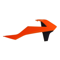 Rtech Radiator Shrouds for KTM 85 SX 2018-2021 OE Orange/Black (2018) 