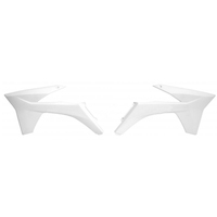 Rtech Radiator Shrouds for KTM 250 EXC 2012-2013 OE White (SIX DAYS) 