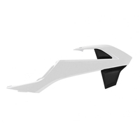 Rtech Radiator Shrouds for KTM 65 SX 2016-2021 OE Black/White (2017) 