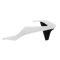 Rtech Radiator Shrouds for KTM 250 XC-F 2017-2018 OE Black/White (2017) 