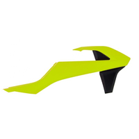Rtech Radiator Shrouds for KTM 300 EXC TPI SIX DAYS 2018-2019 Neon Yellow/Black 