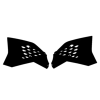 Rtech Radiator Shrouds for KTM 65 SX 2009-2015 OE Black (2009-2010) 