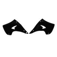 Rtech Radiator Shrouds for Kawasaki KX 125 2003-2008 Black 