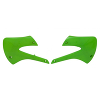 Rtech Radiator Shrouds Kawasaki KX 85 1998-2013 OE Green (1998-2009/2012-2013) 