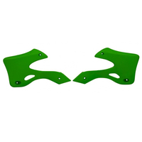 Rtech Radiator Shrouds for Kawasaki KX 125 1999-2002 OE Green 