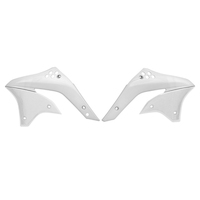 Rtech Radiator Shrouds for Kawasaki KXF 450 2006-2008 White 