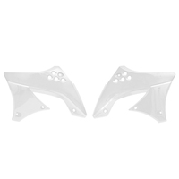 Rtech Radiator Shrouds for Kawasaki KX 450 F Monster Energy 2009 White 