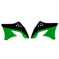 Rtech Radiator Shrouds Kawasaki KXF 450 2009-2011 OE Green/Black (2010-2011) 