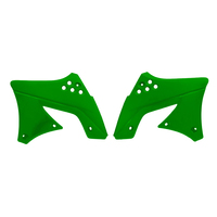 Rtech Radiator Shrouds for Kawasaki KX 250 F Monster Energy 2009 OE Green 