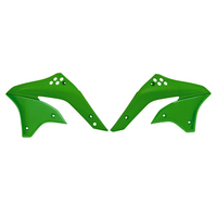 Rtech Radiator Shrouds for Kawasaki KXF 450 2006-2008 OE Green (2008) 