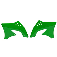 Rtech Radiator Shrouds for Kawasaki KX 450 F Monster Energy 2009 Green 