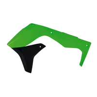 Rtech Radiator Shrouds for Kawasaki KXF 450 2016-2018 OE Green/Black 