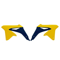 Rtech Radiator Shrouds for Suzuki RMZ 450 2008-2017 OE Yellow/Blue (2008) 