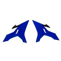 Rtech Radiator Shrouds for Yamaha YZ 125 X 2020-2021 (Revolution) Blue/Black 