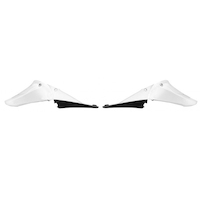Rtech Radiator Shrouds for Yamaha YZ 450 F 2010-2013 OE Black/White (2010) 