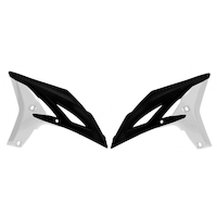 Rtech Radiator Shrouds for Yamaha YZ 250 F 2010-2013 OE Black/White (2011-2013) 