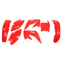 Rtech Plastics Kit for Honda LTD ED CR 125 2004-2007 Red