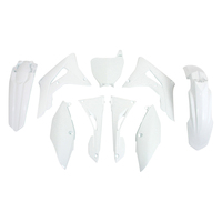 Rtech Plastics Kit for Honda CRF 250 R 2019-2021 w/Airbox Side Cover White
