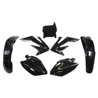 Rtech Plastics Kit for Honda CRF 250 R 2004-2005 Black