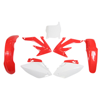 Rtech Plastics Kit for Honda CRF 450 R 2005-2006 Red/White