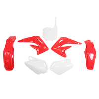 Rtech Plastics Kit for Honda CR 85 2003-2007 Red/White