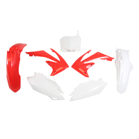 Rtech Plastics Kit for Honda CRF 450 R 2011-2012 Red/White
