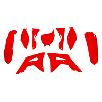 Rtech Plastics Kit for Honda LTD Ed CRF 250 R 2018 w/Airbox Covers Red