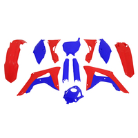 Rtech Plastics Kit for Honda LTD ED CRF 250 R 2018 Red/Blue