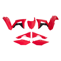 Rtech Plastics Kit for Honda CRF 250 R 2019-2021 w/airbox covers Red/Black