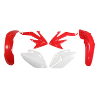Rtech Plastics Kit for Honda CRF 450 X 2005-2007 Red/White