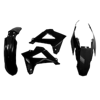 Rtech Plastics Kit for Gas Gas EC-MC-FSR 125-200-250-300-453 2007-2009 Black