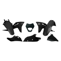 Rtech Plastics Kit for Gas Gas EC 300 2021 w/ H/Light Plas) Black