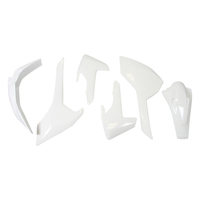Rtech Plastics Kit for Husqvarna FE 450 2017-2019 (4 pce Kit) White