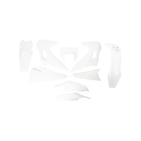 Rtech Plastics Kit Husqvarna FE 350 2020-2021 (Inc Front H/Light Plastic) White