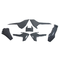 Rtech Plastics Kit for Husqvarna FE 450 2017-2019 w/ H/Light Plas Quantum Grey
