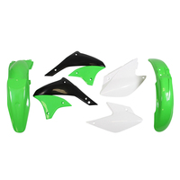 Rtech Plastics Kit for Kawasaki KLX-R 450 2007-2019 Green/Black/White