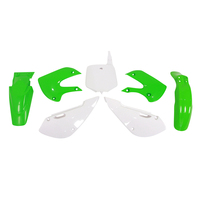 Rtech Plastics Kit for Kawasaki KLX 110 2002-2009 Green/White