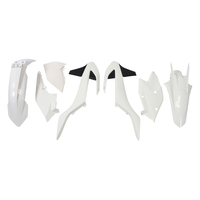 Rtech Plastics Kit for KTM EXC-F 250-500 2017-2019 -BN0-417 White/Black